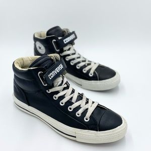 RARE Men’s Converse Chuck Taylor All Star Leather High Tops 126127 Sz 9